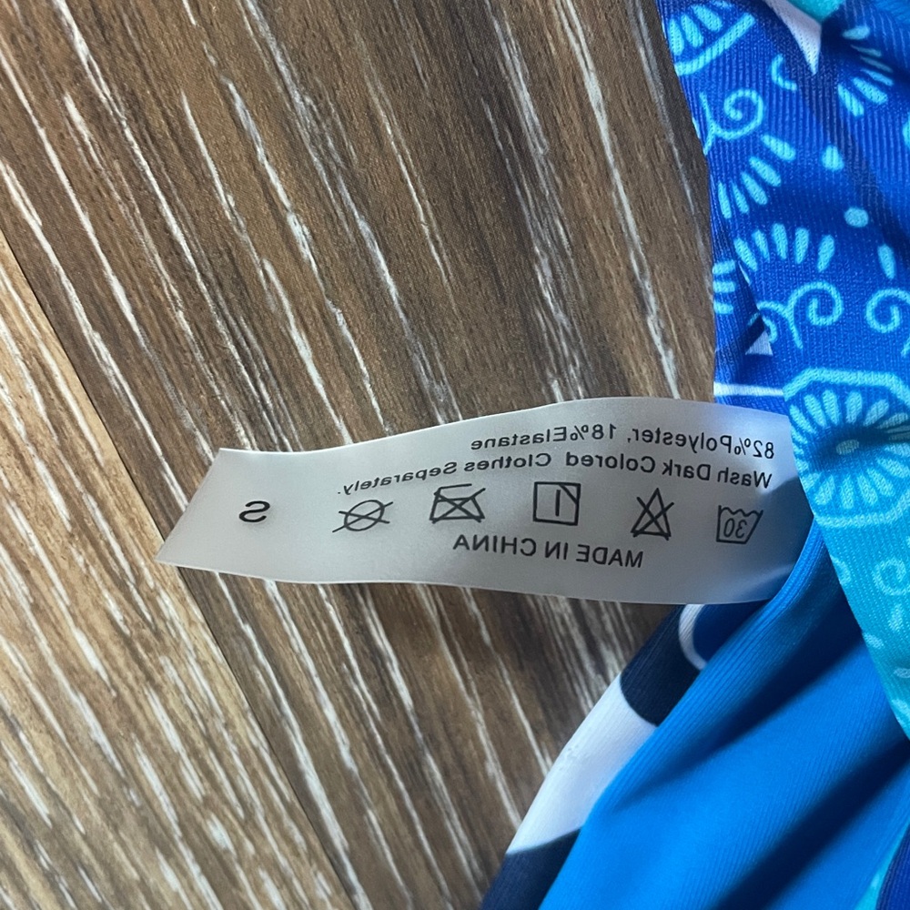 Blue Evil Eye Bikini Bottom NWOT - Picture 2 of 3